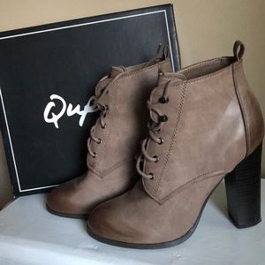 Ankle Booties; Fun taupe color